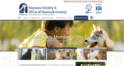 Desktop Screenshot of hancockhumanesociety.com